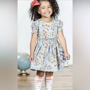 MATILDA JANE Girls short-sleeve Chalkboard Doodles lap dress, size 6